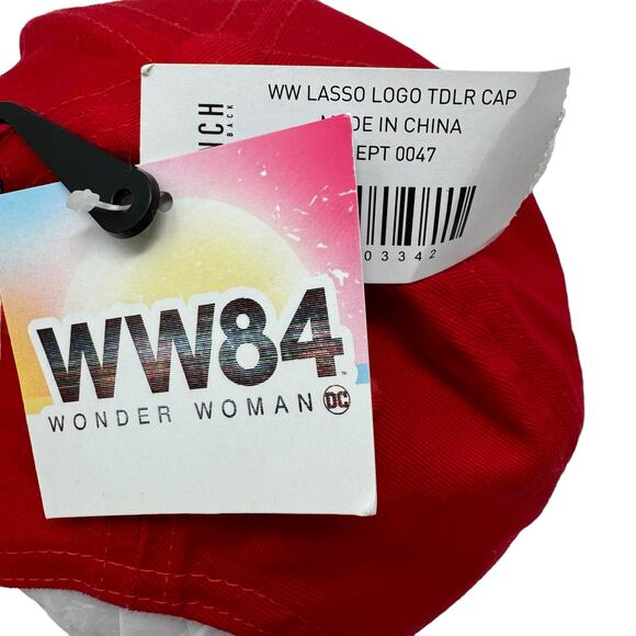 WONDER WOMAN Toddler Baseball Cap Red Gold BoxLunch DC Comics Warner Bro WW84 - Picture 7 of 8